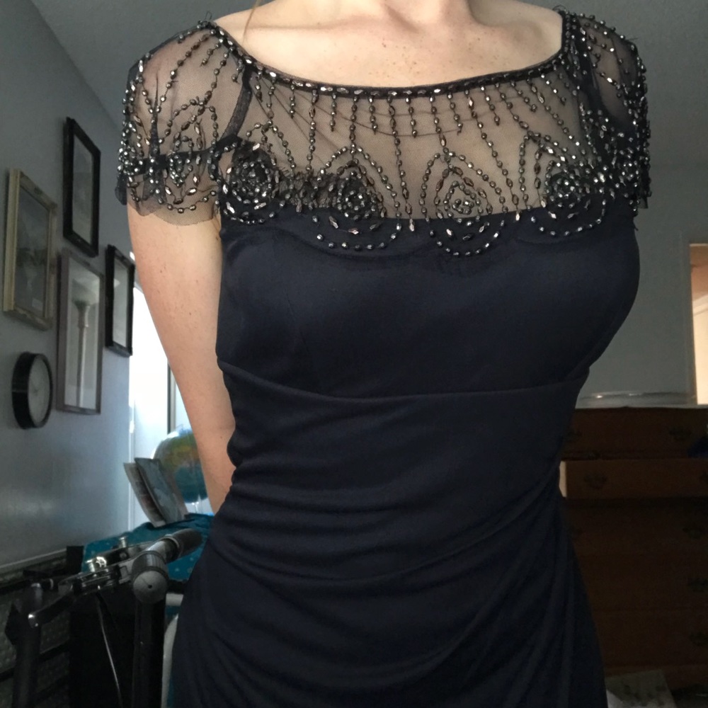 Navy blue formal dress